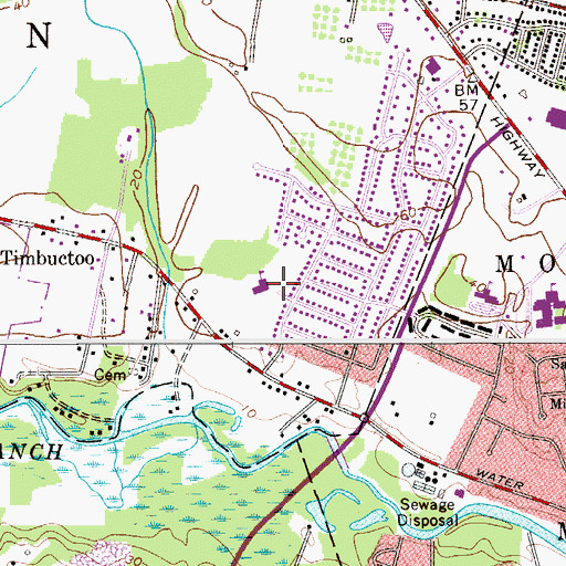 Topographic Map of Holly Hills Elementary School, NJ