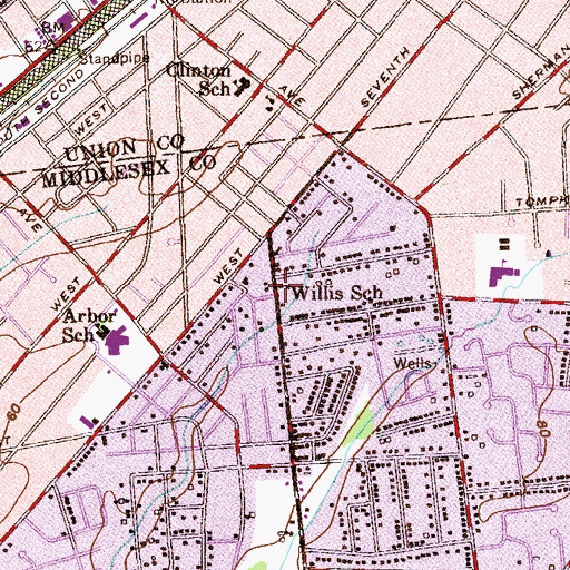 Topographic Map of New Life Christian School, NJ