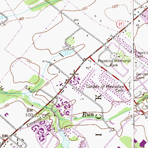Topographic Map of Robbins Nest Preschool, NJ