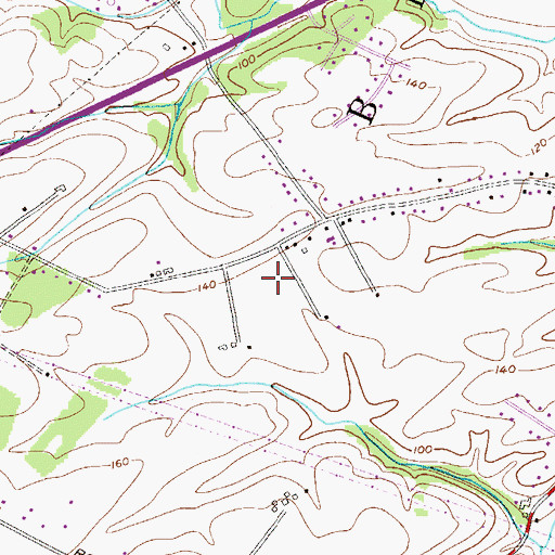 Topographic Map of Whiton Elementary School, NJ