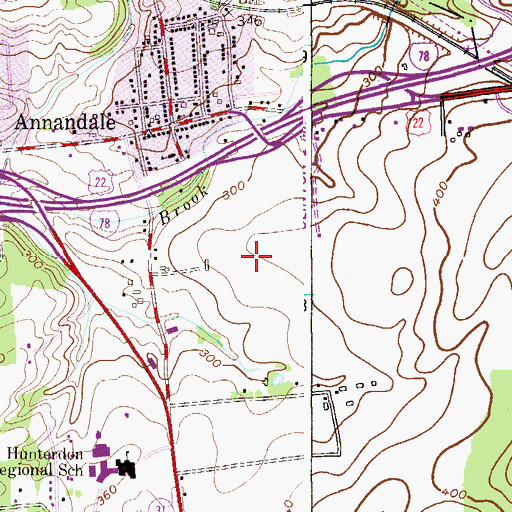 Topographic Map of Immaculate Conception School, NJ