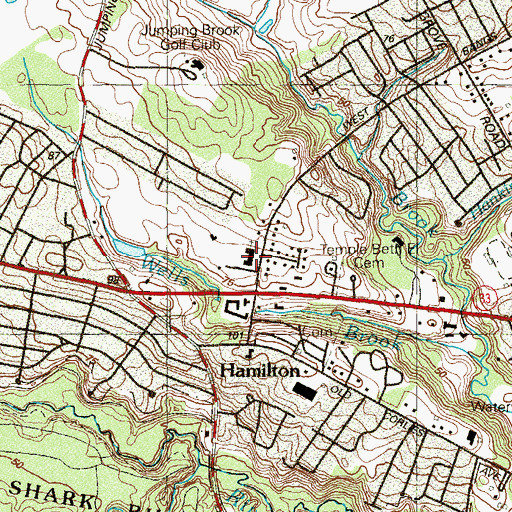 Topographic Map of Holy Innocents Elementary School, NJ