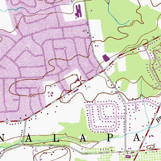 Topographic Map of Saint Thomas More Nursery School, NJ