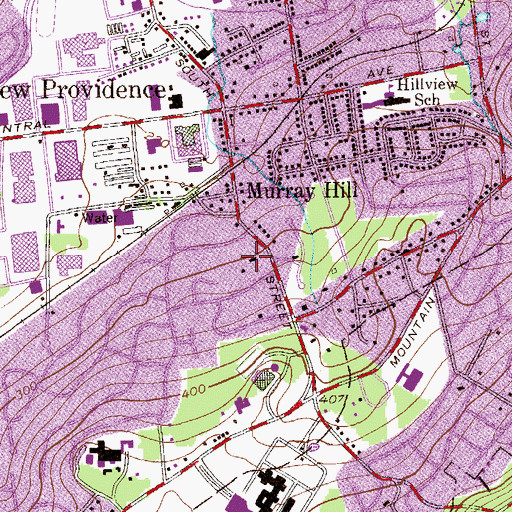 Topographic Map of Saint Andrews Nursery School and Kindergarten, NJ
