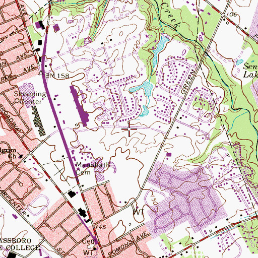 Topographic Map of Chesterbrook Academy Preschool, NJ