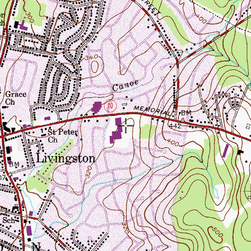 Topographic Map of Mount Pleasant Elementary School, NJ