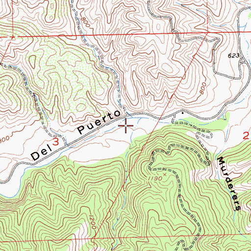 Topographic Map of Washington Canyon, CA