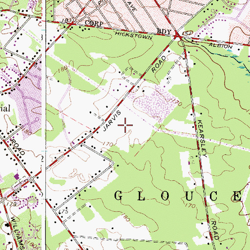 Topographic Map of Union Valley Elementary School, NJ