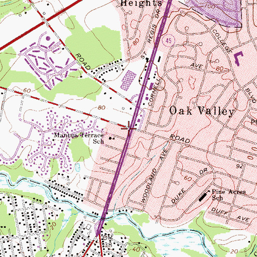 Topographic Map of Under The Sun Learning Center School, NJ