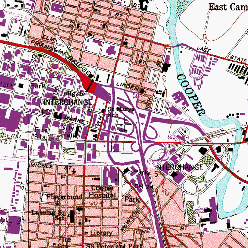 Topographic Map of Environment Community Opportunity Charter School, NJ