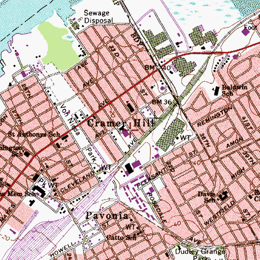 Topographic Map of Camdens Academy Charter High School, NJ