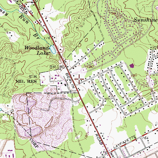Topographic Map of The Goddard School - Voorhees, NJ
