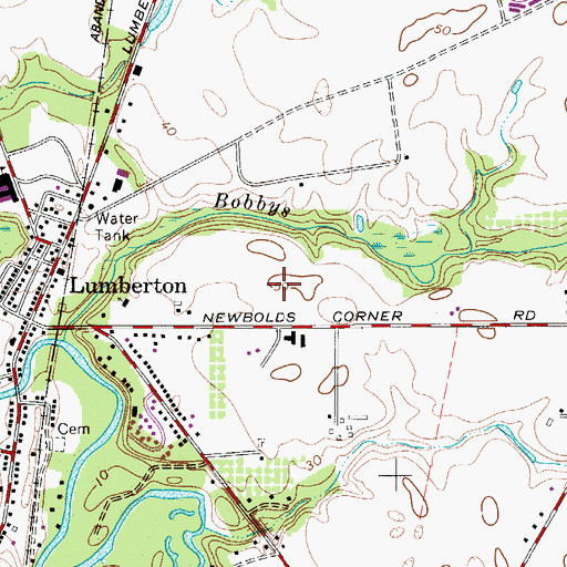 Topographic Map of Ashbrook Elementary School, NJ