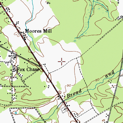 Topographic Map of Seneca High School, NJ