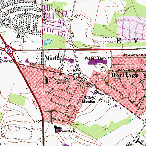 Topographic Map of Joyful Noise Christian Preschool, NJ