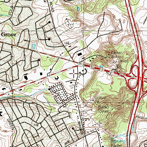 Topographic Map of Kiddie Academy School of Neptune, NJ