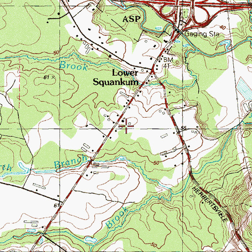 Topographic Map of Liberty Christian School, NJ