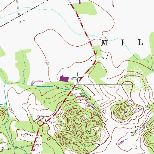 Topographic Map of Montessori Family School, NJ