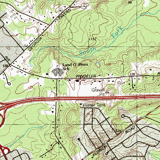 Topographic Map of Rainbow World Preschool, NJ