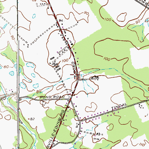 Topographic Map of Robbinsville High School, NJ