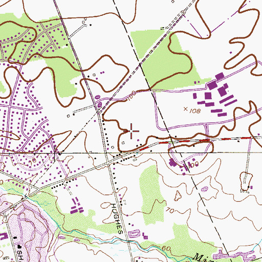 Topographic Map of Mercer Elementary School, NJ