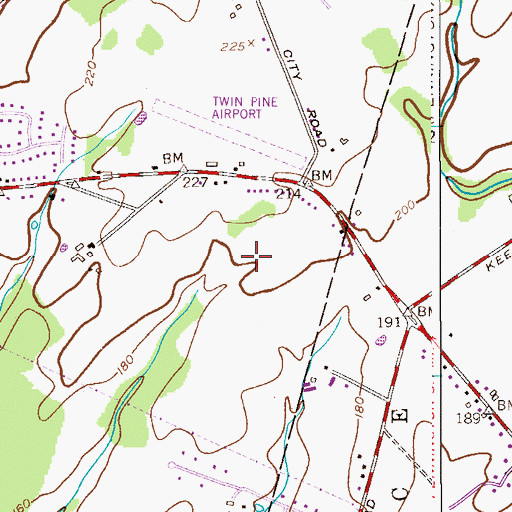 Topographic Map of Stony Brook Elementary School, NJ