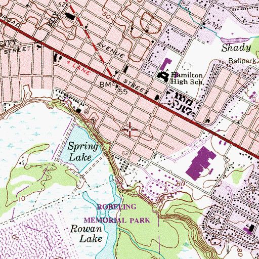 Topographic Map of Higher Education Program at Wiley Campus, NJ