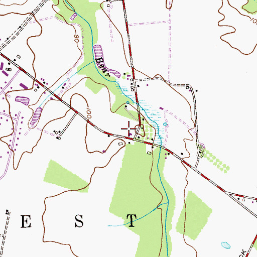 Topographic Map of KinderCare Learning Center School, NJ