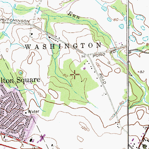 Topographic Map of Harmony School at Foxmoor, NJ