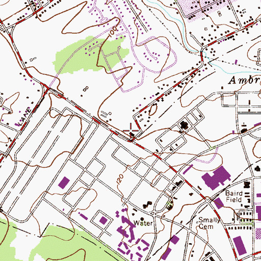 Topographic Map of First Class School, NJ