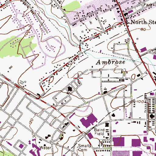 Topographic Map of An Noor Academy School, NJ