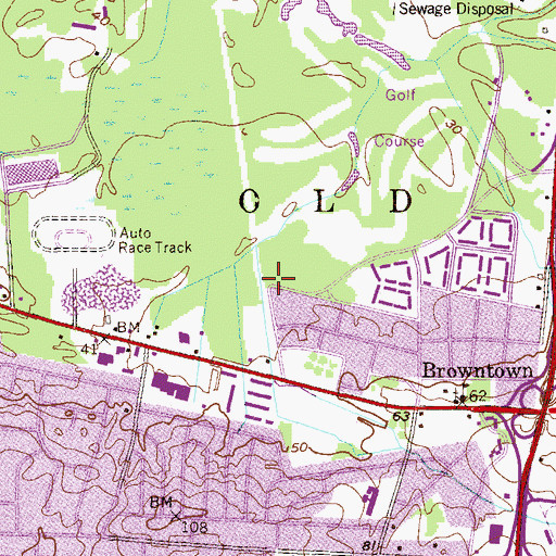 Topographic Map of Calvary Christian School, NJ