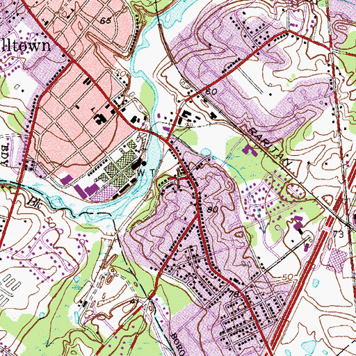 Topographic Map of Good Day Preschool, NJ