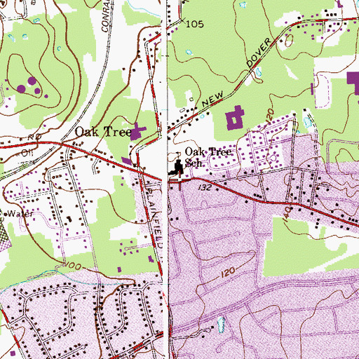 Topographic Map of Keith Wold Johnson Child Care Center School, NJ