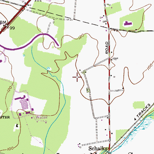 Topographic Map of Knowledge Beginnings School, NJ