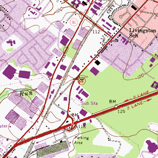 Topographic Map of Bright Beginnings Learning Center School Annex II, NJ