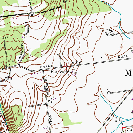 Topographic Map of Johnson and Johnson Child Development Center School, NJ