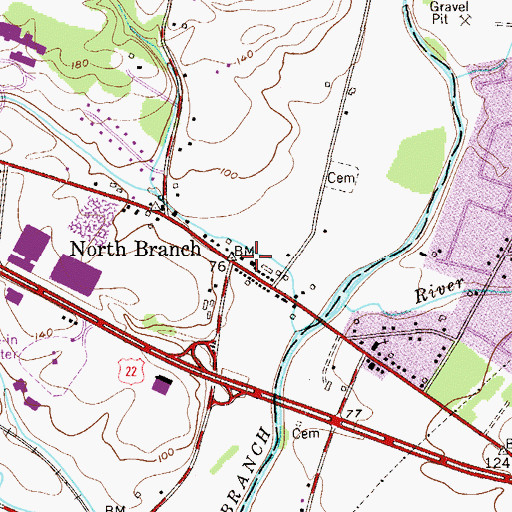 Topographic Map of Kangaroo Kids Learning Center School, NJ