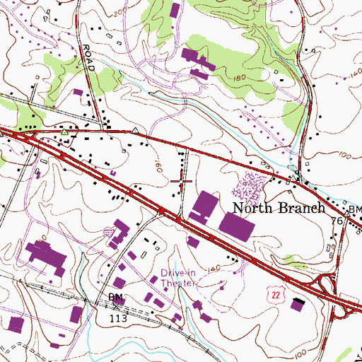 Topographic Map of Kindercare Learning Center School, NJ