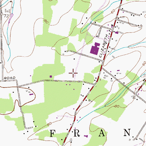 Topographic Map of Elite Preparatory Academy School, NJ