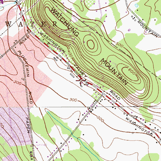Topographic Map of Saint Martins School, NJ