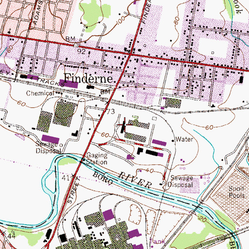Topographic Map of Somerset Elementary Academy School, NJ
