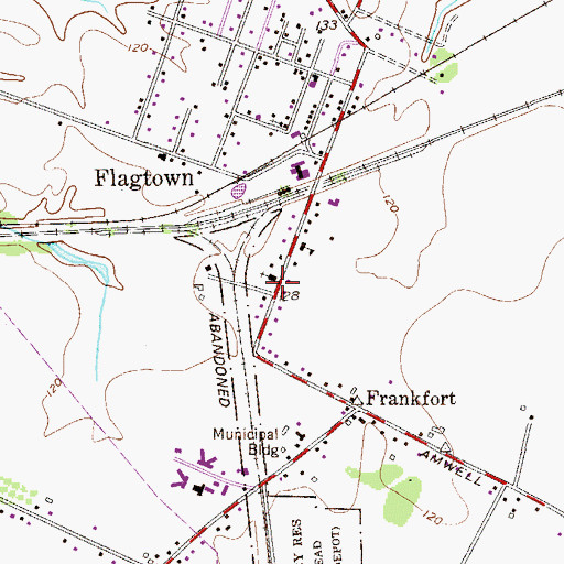 Topographic Map of A Childs Place Preschool, NJ