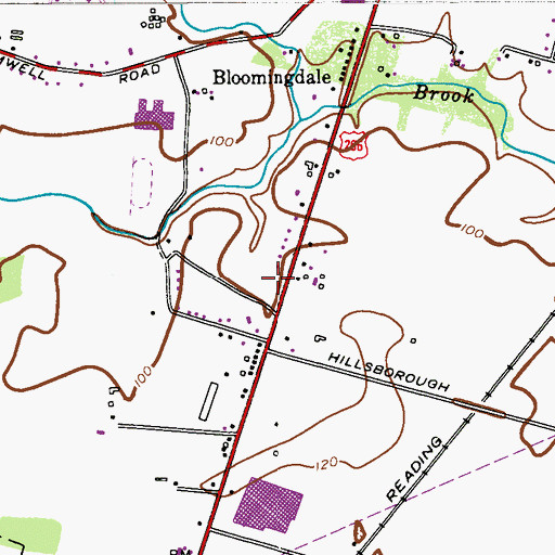Topographic Map of Kindercare Learning Center School, NJ