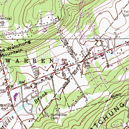 Topographic Map of Kindercare Learning Center School, NJ