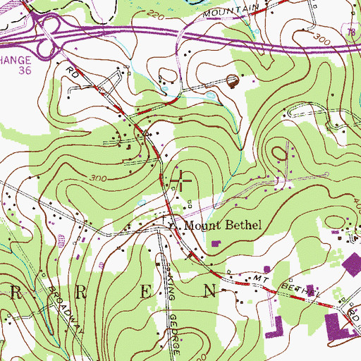 Topographic Map of Goddard School, NJ