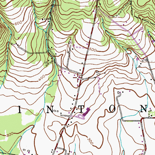 Topographic Map of First Step of Lebanon Preschool, NJ