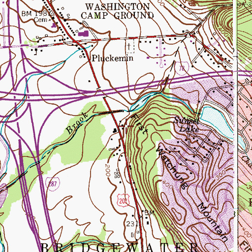 Topographic Map of Kiddie Academy School of Bridgewater, NJ