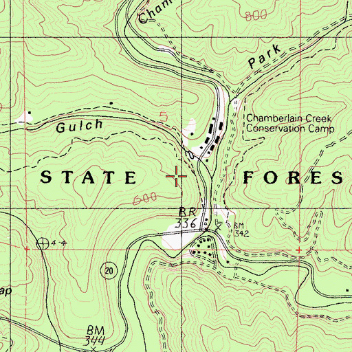 Topographic Map of Water Gulch, CA