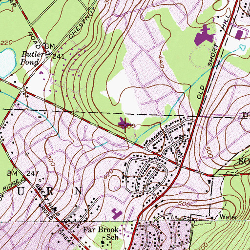 Topographic Map of B'nai Jeshurun Early Childhood School, NJ